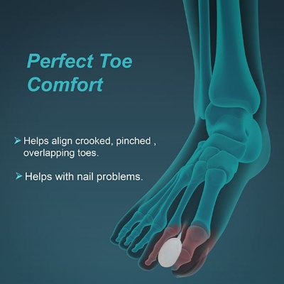 Picture of Toe separator Silicone Splint,(With Toe separator pain Relief Adjustable)