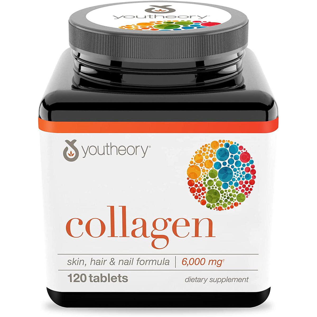Picture of Youtheory Collagen with Vitamin C, Advanced Hydrolyzed Formula -120 counts