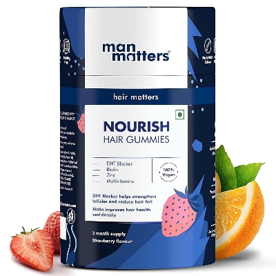 Picture of Man Matters Biotin Hair Gummies 60 Days Pack