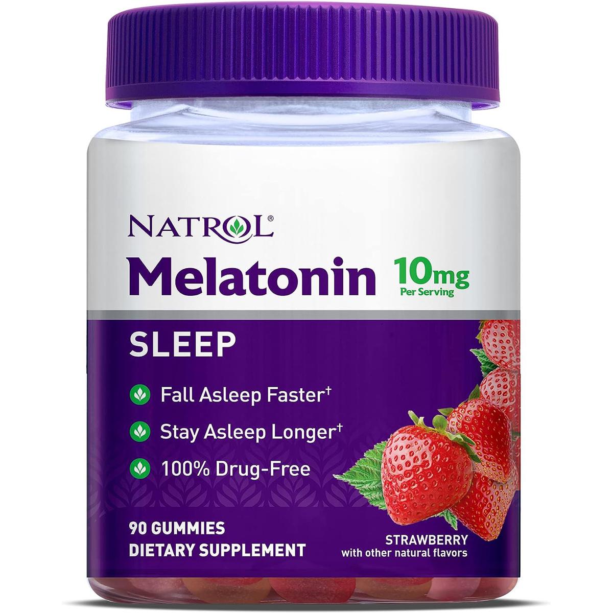 Picture of Natrol Melatonin 10mg 90 Strawberry-Flavored Gummies