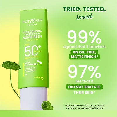 Picture of Dot & Key CICA Calming Niacinamide Sunscreen SPF 50 PA+++-50 gram(Seal open box)