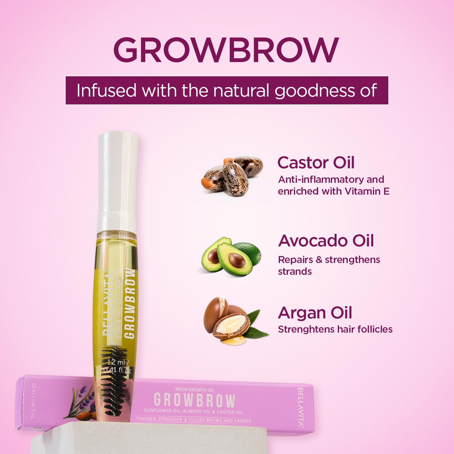 Picture of Bella Vita Organic GrowBrow - EyeLash-12ml