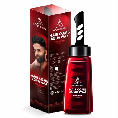 Picture of UrbanGabru Aqua Hair Wax | 2-in-1 Men Hair Styling Wax | Strong Hold Wet look & Shiny finish all day (Aqua Wax) (260 ML)