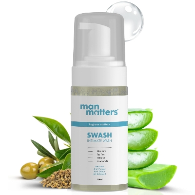 Picture of Man Matters Intimate Wash with Aloe Vera, Tea Tree for Men Anti Bacterial, Anti Itch, Anti Odour-120 ml