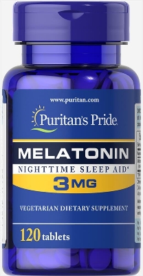 Picture of Puritans Pride Melatonin 3 Mg Tablets-120 Counts