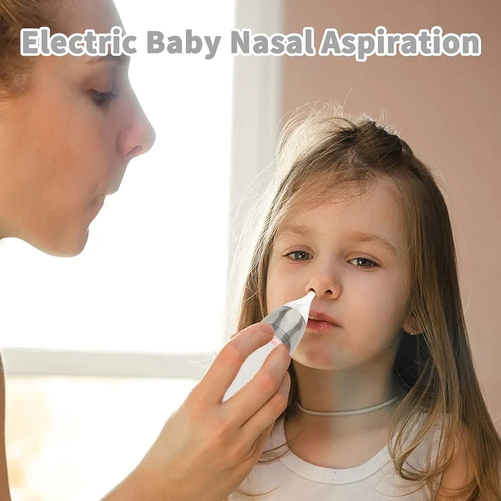 Picture of New Rechargeable Baby Nese Cleaner Silicone Adjustable Suction Electric Child Nasal Aspirator Health Safety Convenient Low Noise