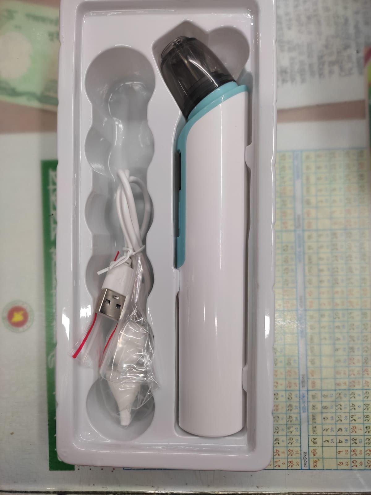 Picture of Baby Nasal Aspirator Electric Safe Hygienic Nose Cleaner Silicone Snot Sucker For Newborn Infant Toddler Child  kid 2 Adjustment