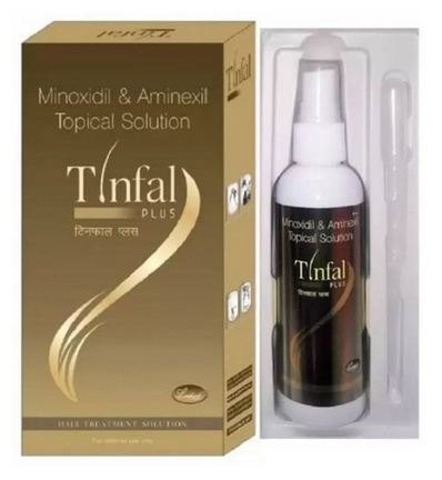 Picture of Tinfal Plus Solution minoxidil 5% for hair growth treatment -60 ml