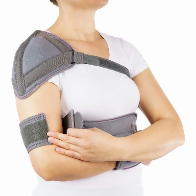 Picture of Tynor Elastic shoulder immobiliser ,Grey,1Unit Picture of Tynor Elastic shoulder immobiliser ,Grey,1Unit