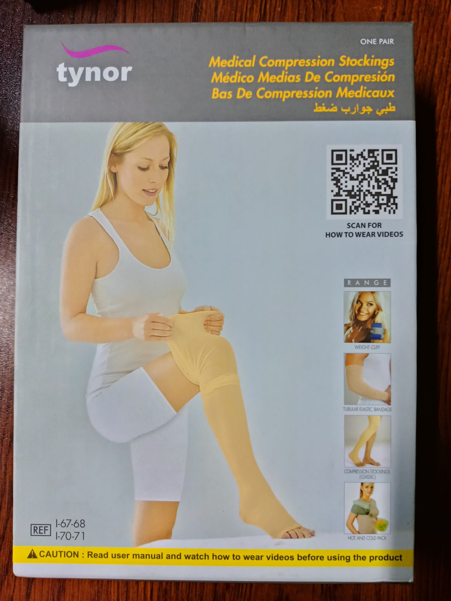 Picture of Tynor Medical Compression Stockings Thigh High | I-70 (Class -2)20-30 Picture of Tynor Medical Compression Stockings Thigh High | I-70 (Class -2)20-30