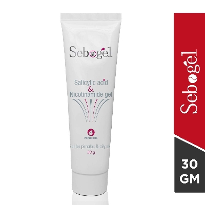 Picture of Sebogel Salicylic Acid & Nicotinamide Gel for Pimples and Oily Skin-30gm