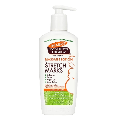 Picture of Palmer's Cocoa Butter Formula Massage Lotion for Stretch Marks, Pregnancy Skin Care, Belly Cream with Collagen, Elastin, Argan Oil and Shea Butter, 8.5 Ounces