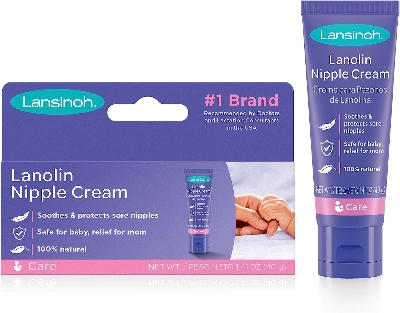 Picture of Lansinoh Lanolin Nipple Cream, Safe for Baby and Mom, Breastfeeding Essentials, 1.41 Ounces (USA)