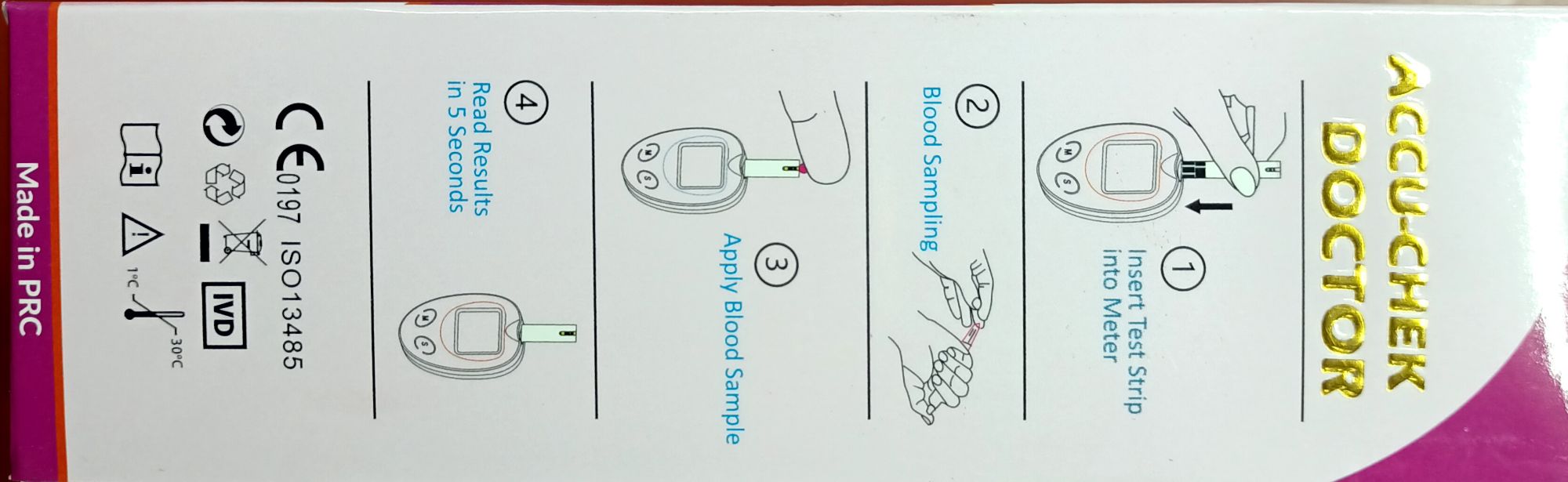 Picture of Accu Chek Doctor Instants Blood Glucose Monitor Digital Meter