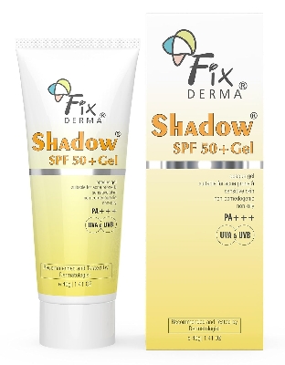 Picture of FIXDERMA Shadow Sunscreen Spf 50+ Gel For Oily Skin, Body & Face, Broad Spectrum For Uva & Uvb Protection For Unisex, Non Greasy & Water Resistant, 40g