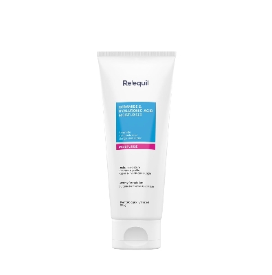 Picture of Re’equil Ceramide & Hyaluronic Acid Moisturiser | Moisturizer for Face | Barrier Repair Cream | Long Lasting Hydration | Suitable for Normal To Dry Skin | 100g