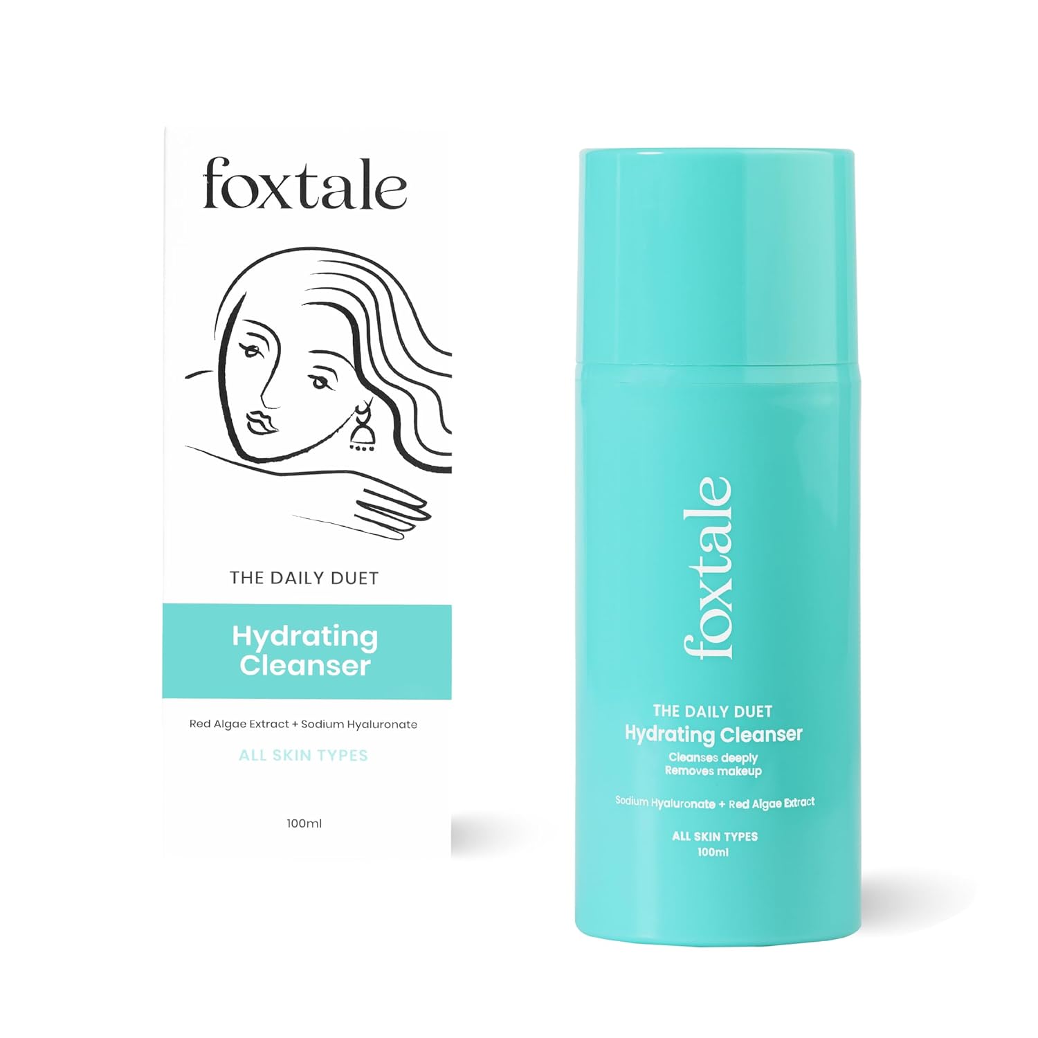 Picture of Foxtale The Daily Duet Gentle Hydrating Face wash and Makeup Remover-100 ml