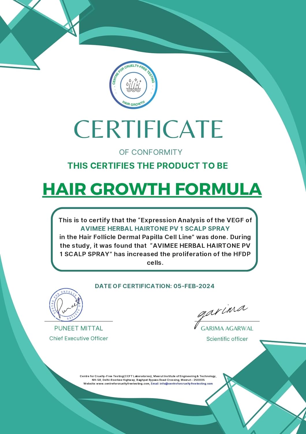 Picture of Avimee Herbal Hairtone PV 1 Scalp Spray | Natural DHT Blocker & Fights Hair Fall | With Rosemary, Saw Palmetto, Amla, Methi & Bhringraj Extracts | Serum For Men & Women | 100 ml