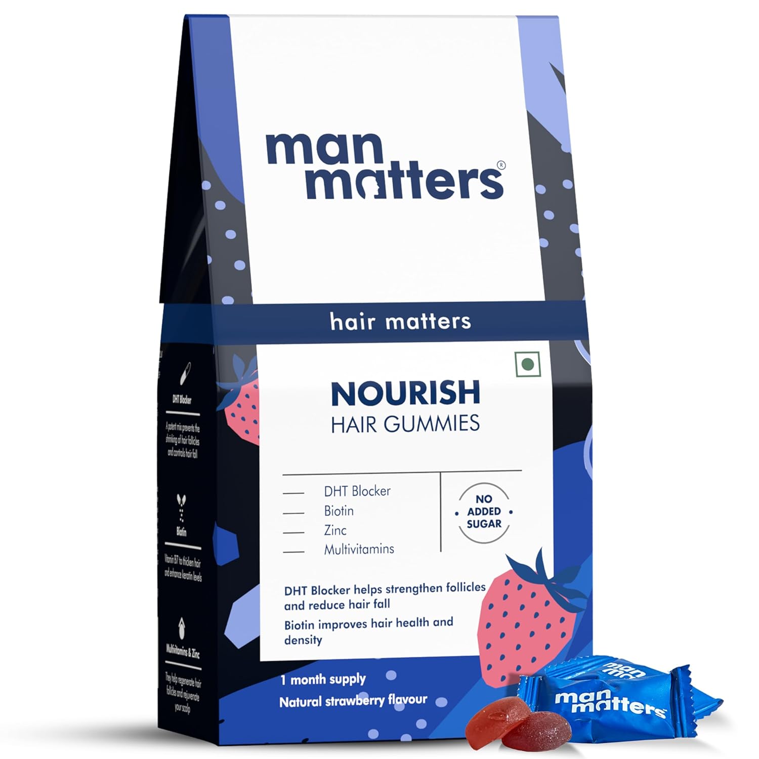 Picture of Man Matters Biotin Hair Gummies (30N)