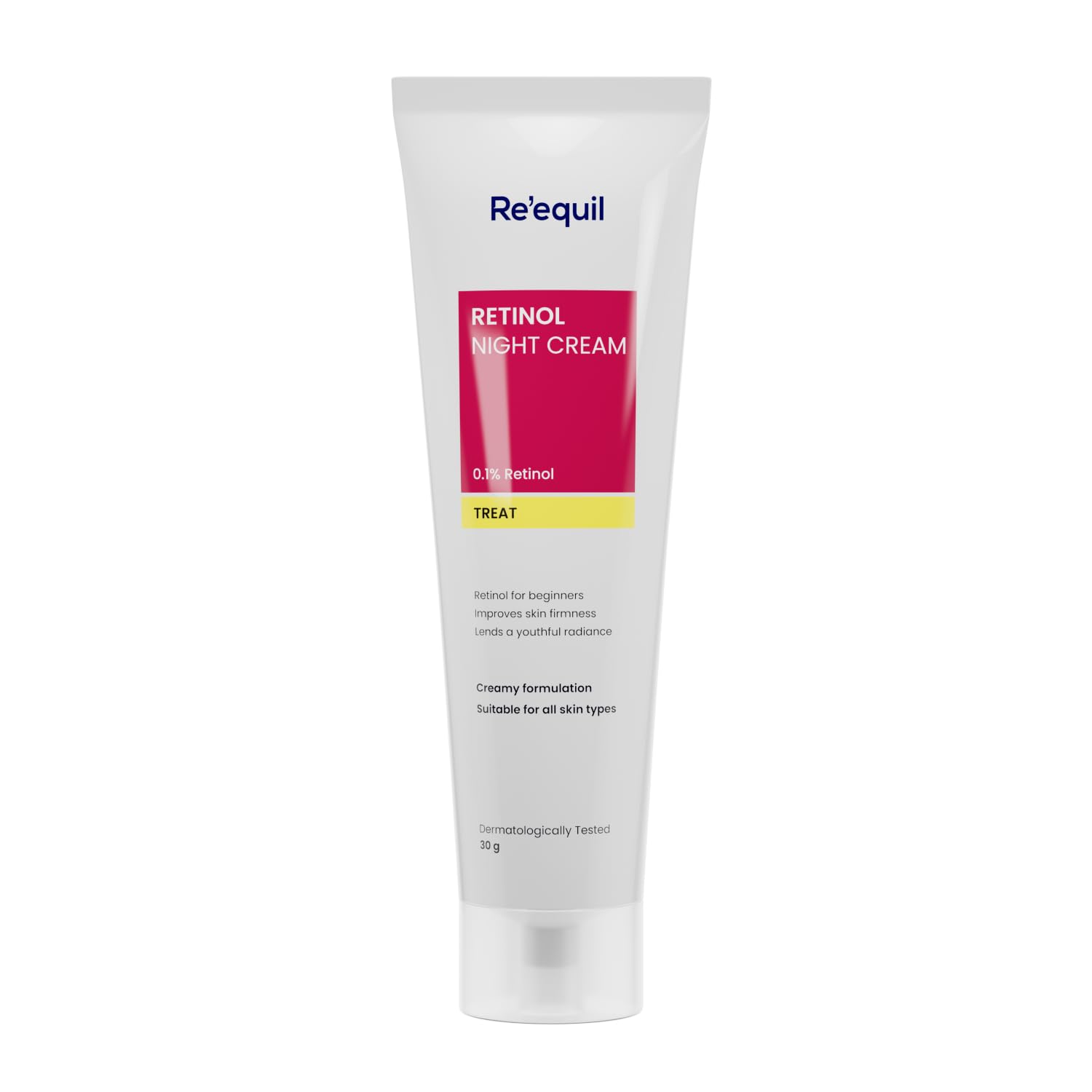 Picture of RE' EQUIL 0.1% Retinol Night Cream | Repairs Wrinkles & Fine Lines | Improves Skin Firmness | Beginner Friendly | All Skin Types | 30G