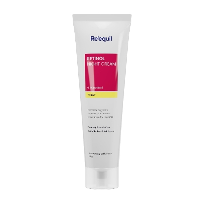 Picture of RE' EQUIL 0.1% Retinol Night Cream | Repairs Wrinkles & Fine Lines | Improves Skin Firmness | Beginner Friendly | All Skin Types | 30G