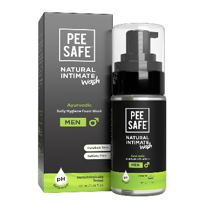 Picture of PEESAFE Natural Intimate Wash for Men | Tea Tree Essential Oil | Ayurvedic | Mens Intimate Wash | Men Genital Wash | Mens Ball wash | Men's Intimate wash 100ml