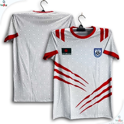 Picture of B-D Short Sleeve Jersey 2025/2026 Thai Premium Football Jersey For Men - Half Sleeve - Bangladesh Fan Jersey 2025