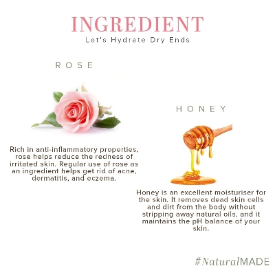 Picture of Khadi Natural Rose & Honey Body Wash| Cleaner and glowing skin| Fragrance of rose and honey|SLS & Paraben Free| Suitable for all skin types| 210ml