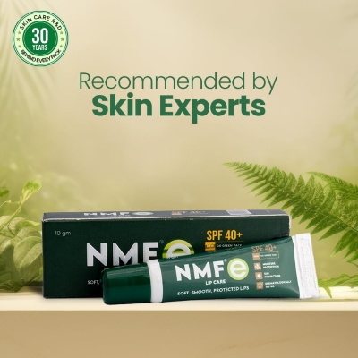 Picture of NMFe Moisturising Lip Care 10 Gm | Lip balm | Spf40+ For Dry And Chapped Lips | Aloe Vera & Vitamin E | Protects lips from dryness & sun damage | Dermatologically Tested