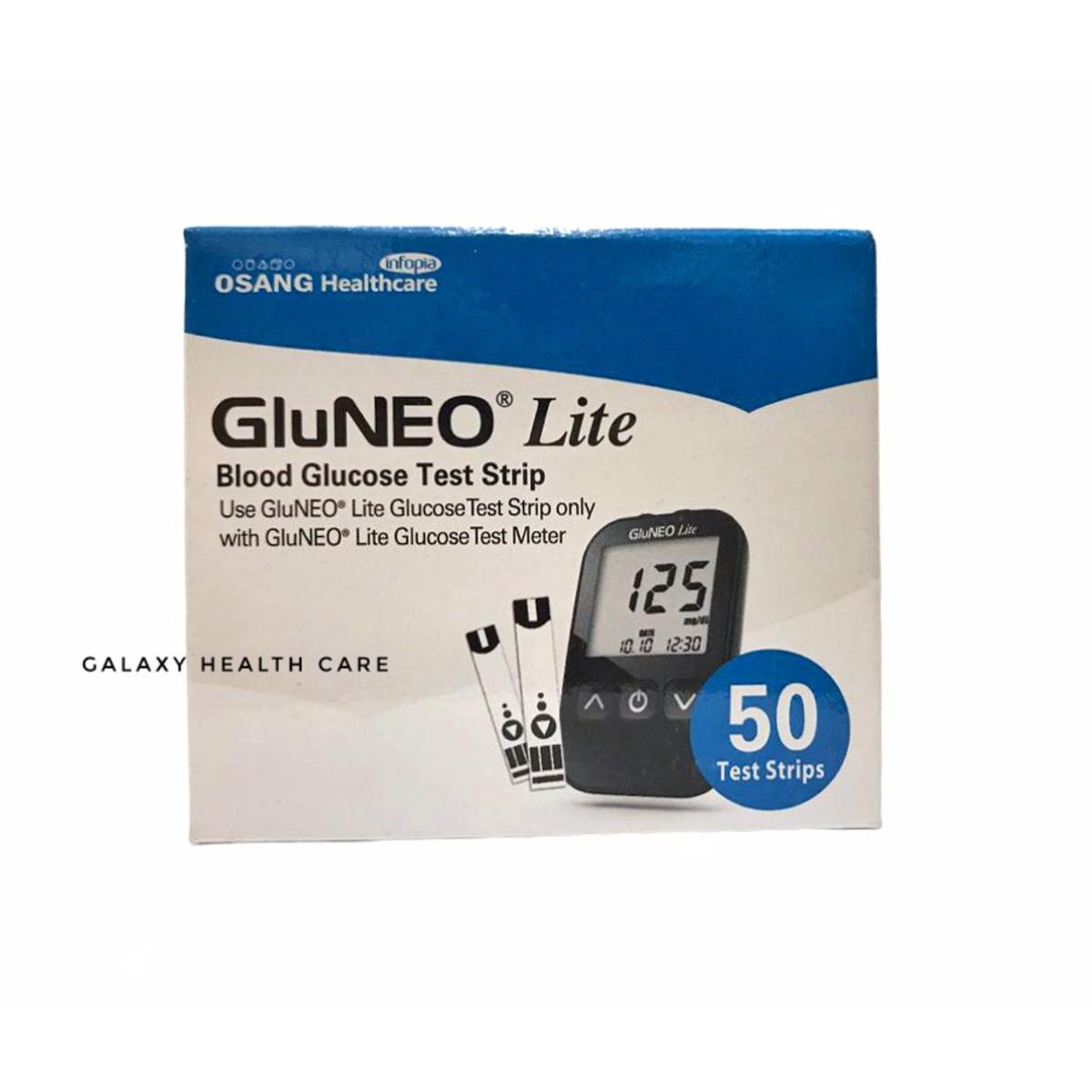 Picture of GluNEO Lite Blood Glucose Test Strip 25*2 Vial 50pis