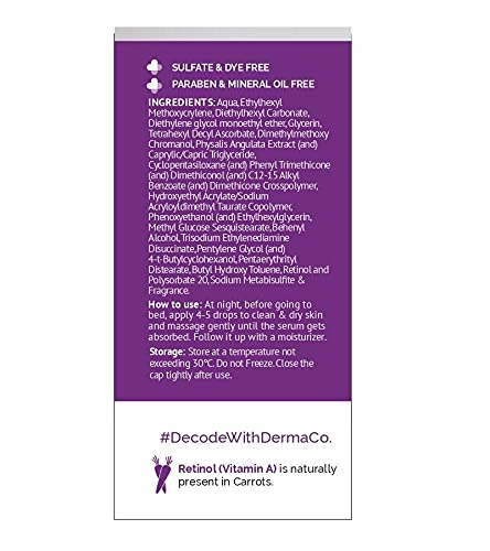 Picture of The Derma Co 0.1% Retinol Serum for Younger-Looking & Spotless Skin(Discontinue)