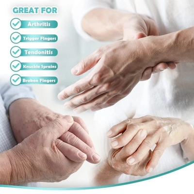 Picture of Trigger Finger Splint Finger Brace | Middle Finger Splint | Splint For Fractures, Broken Ring Finger, Arthritis, Tendonitis | Mallet Finger Splint Straightener Immobilizer