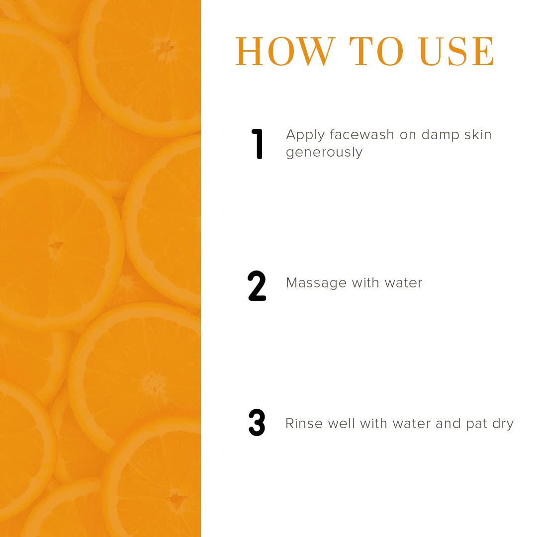 Picture of Khadi Natural Orange & Lemongrass Herbal Face Wash | Face Wash for Dry Skin | Natural Face Wash | Organic Face Wash for Healthy Skin | Paraben & SLS Free 210ml