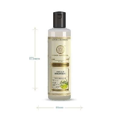 Picture of Khadi Natural Amla & Bhringraj Hair Conditioner | Anti-Hair Fall Conditioner | Nourishing Conditioner for Healthy Hair | Paraben & Silicone-Free | Suitable for All Hair Types | 210ml