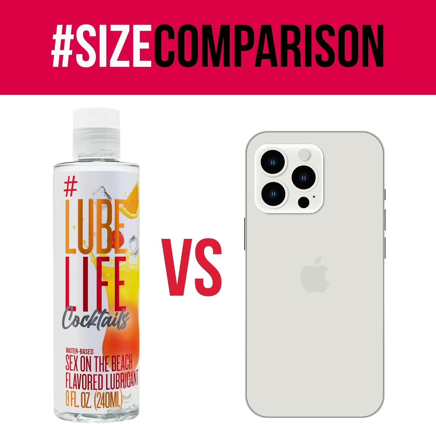 Picture of Lube Life Water-Based Fun On The Beach Flavored Lubricant, Personal Lube for Men, Women and Couples, Made without Added Sugar, 8 Fl Oz