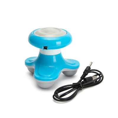 Picture of Mini Neck Massager Function Massage For Neck Back Head Plastic Triangle Shape Electric USB Beauty Anti Cellulite Body Relaxation