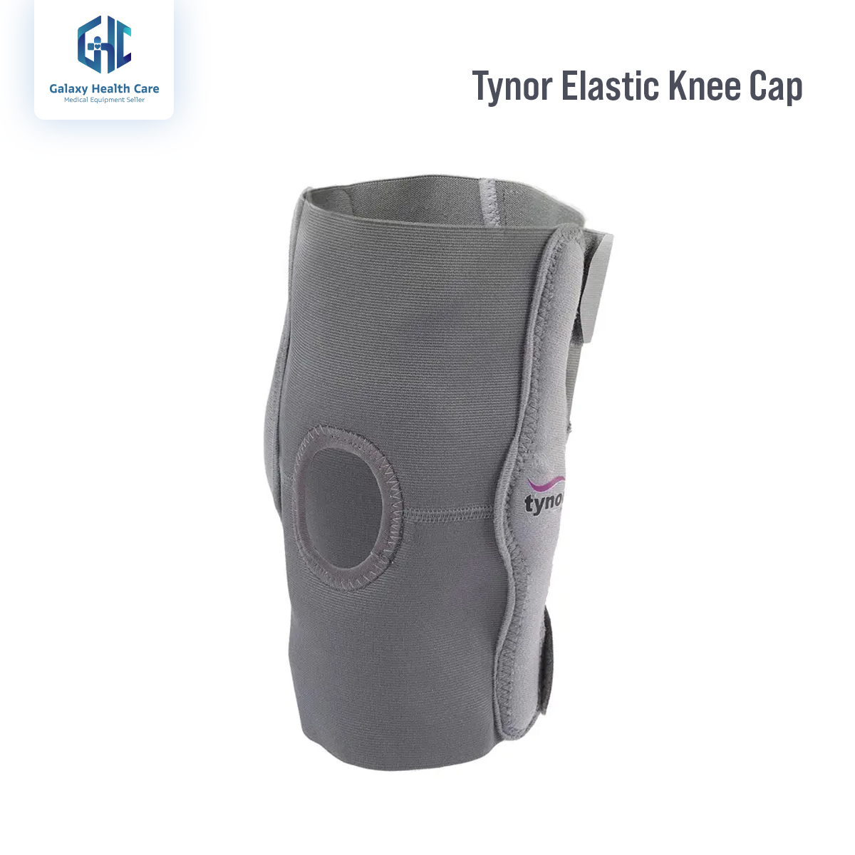 Picture of Tynor Elastic Support(Open Patella, Knee Cap Wrap Support, Compression, Pain Relief)