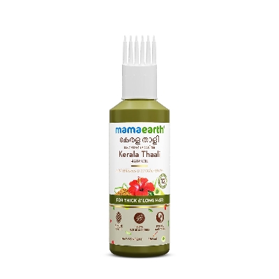 Picture of Mamaearth Kerala Thaali Hair Oil with Hibiscus, Bhringraj, Methi Dana & Amla for Thick & Long Hair - 150 ml