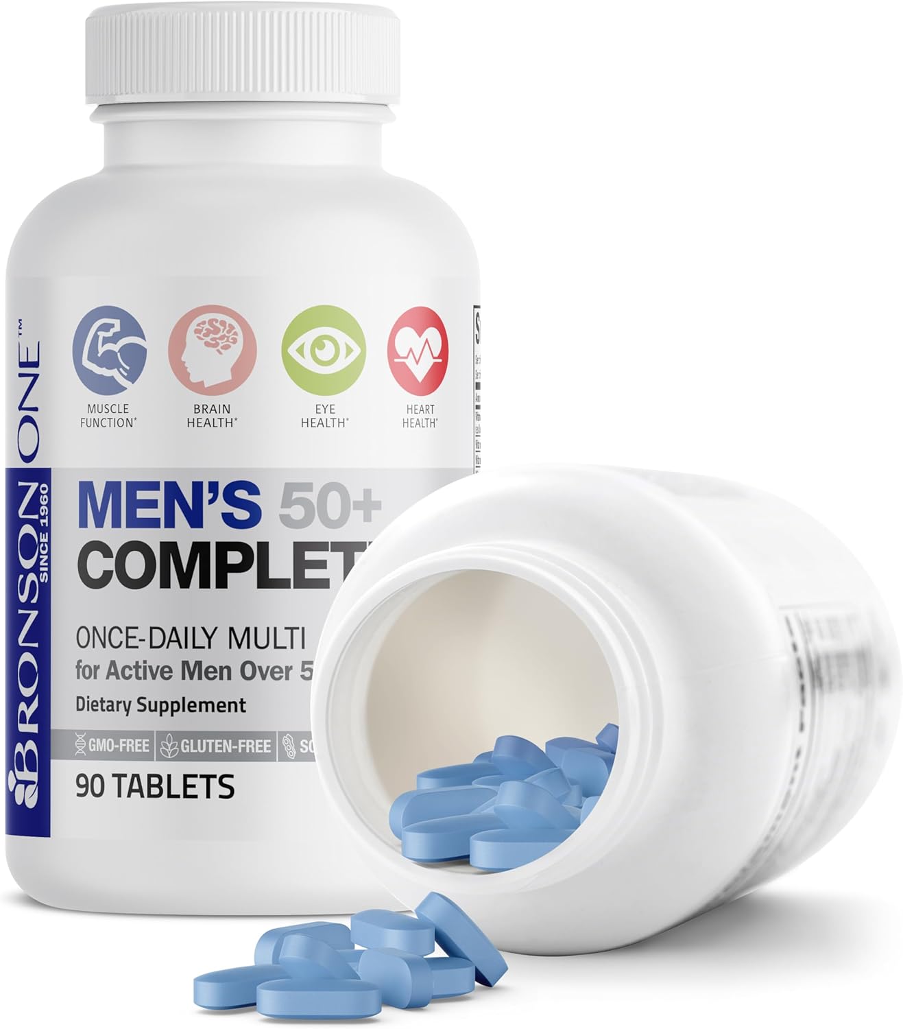 Picture of Bronson ONE Daily Mens 50+ Complete Multivitamin Multimineral, 90 Tablets