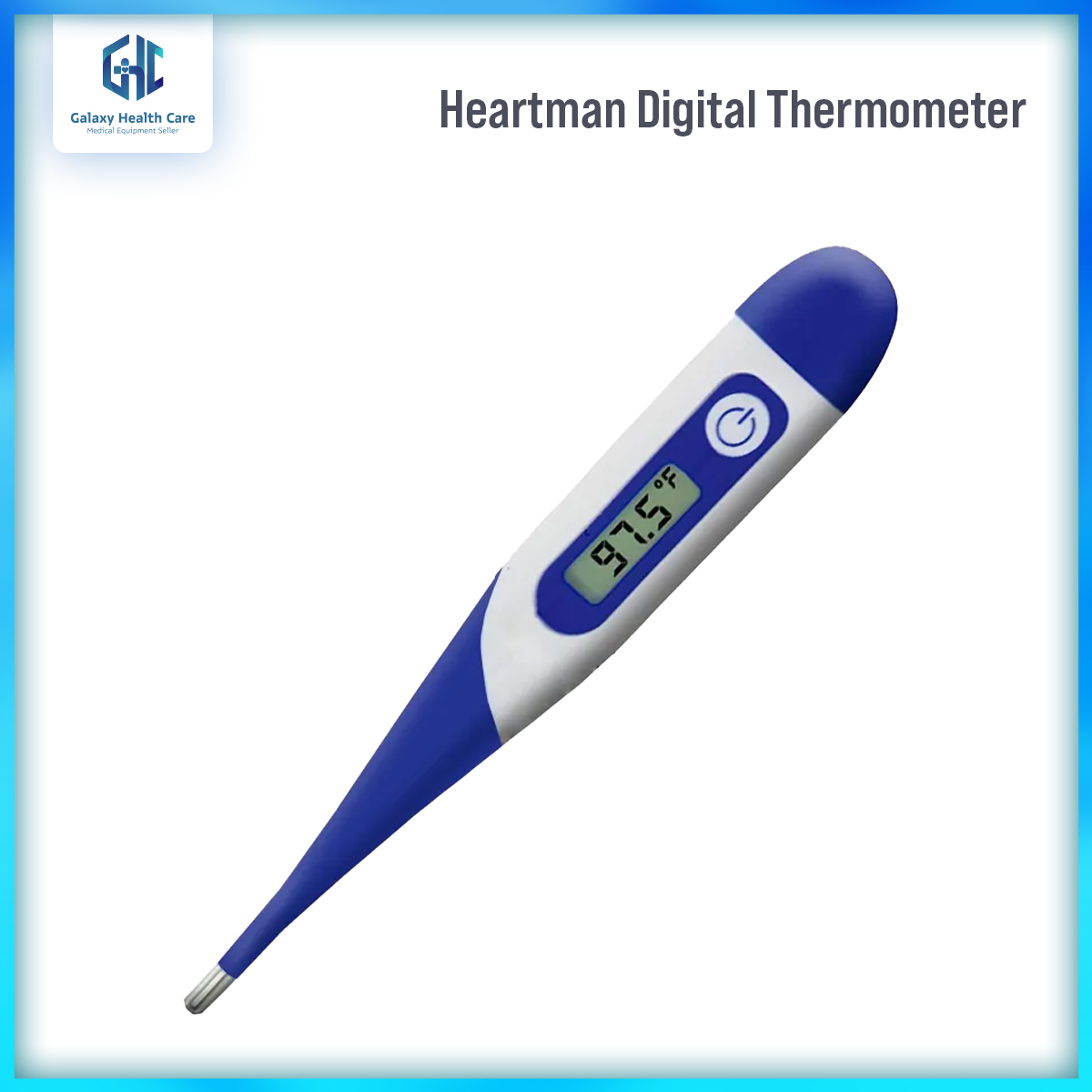 Picture of Heartman Flexible Waterproof Digital Thermometer for Baby & Adults Easy to Use 1 year warranty