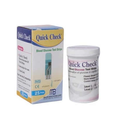 Picture of Quick Check Blood Glucose Test Strip 25's Pack