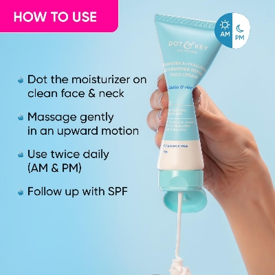 Picture of Dot & Key Ceramides Moisturizer with Hyaluronic for Intense Moisturizing and Skin Strengthening-175 gram