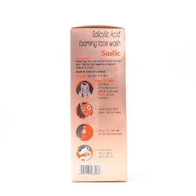 Picture of Cipla Saslic Foaming Face Wash | pH 5.5 | Salicylic acid | Acne Prone Skin | Oily skin | 60ml