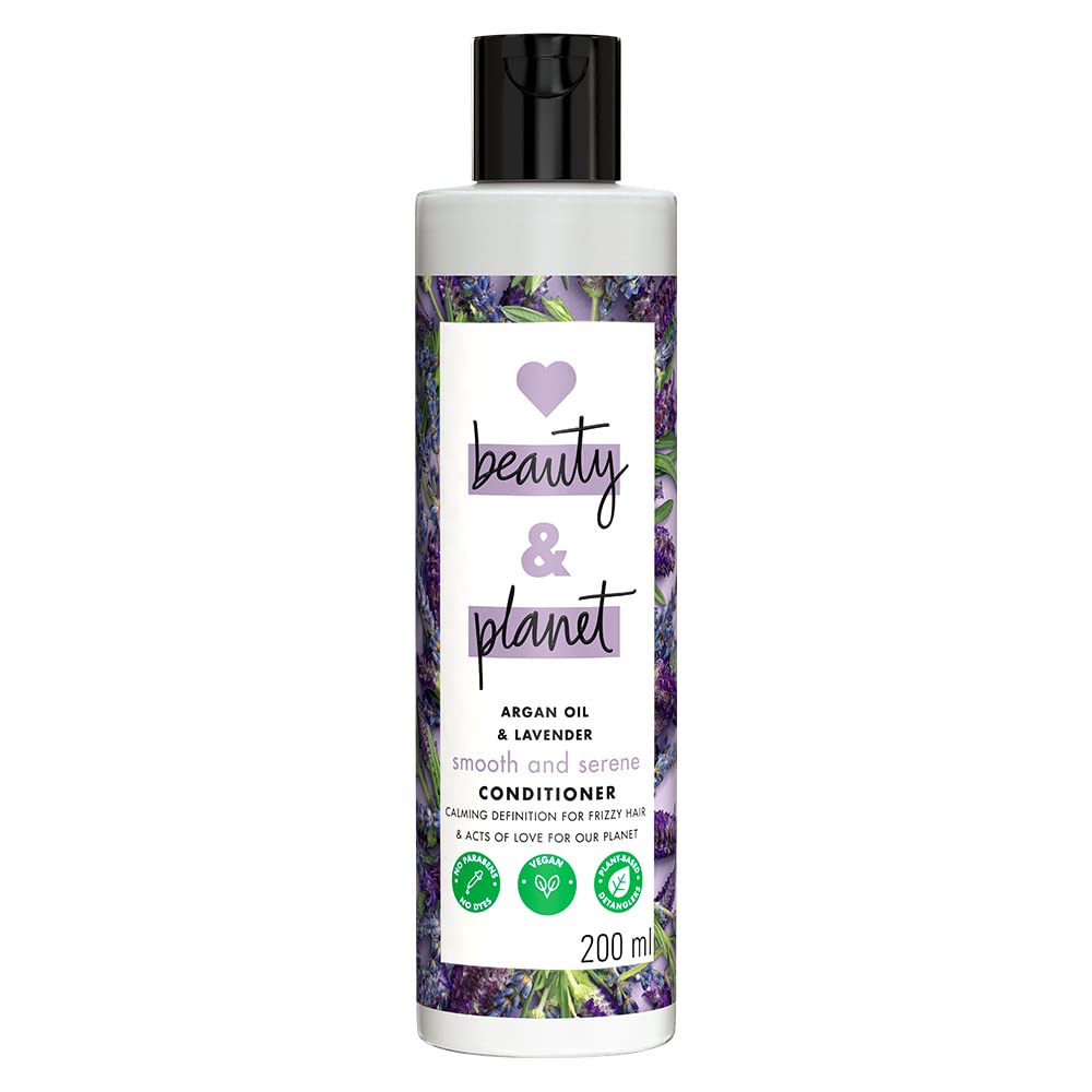Picture of Love Beauty & Planet Argan Oil And Lavender Paraben Free Smooth And Serene Conditioner||No Parabens|| No Dyes, 200 Millilitre
