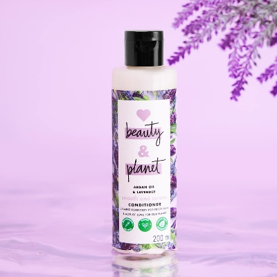 Picture of Love Beauty & Planet Argan Oil And Lavender Paraben Free Smooth And Serene Conditioner||No Parabens|| No Dyes, 200 Millilitre
