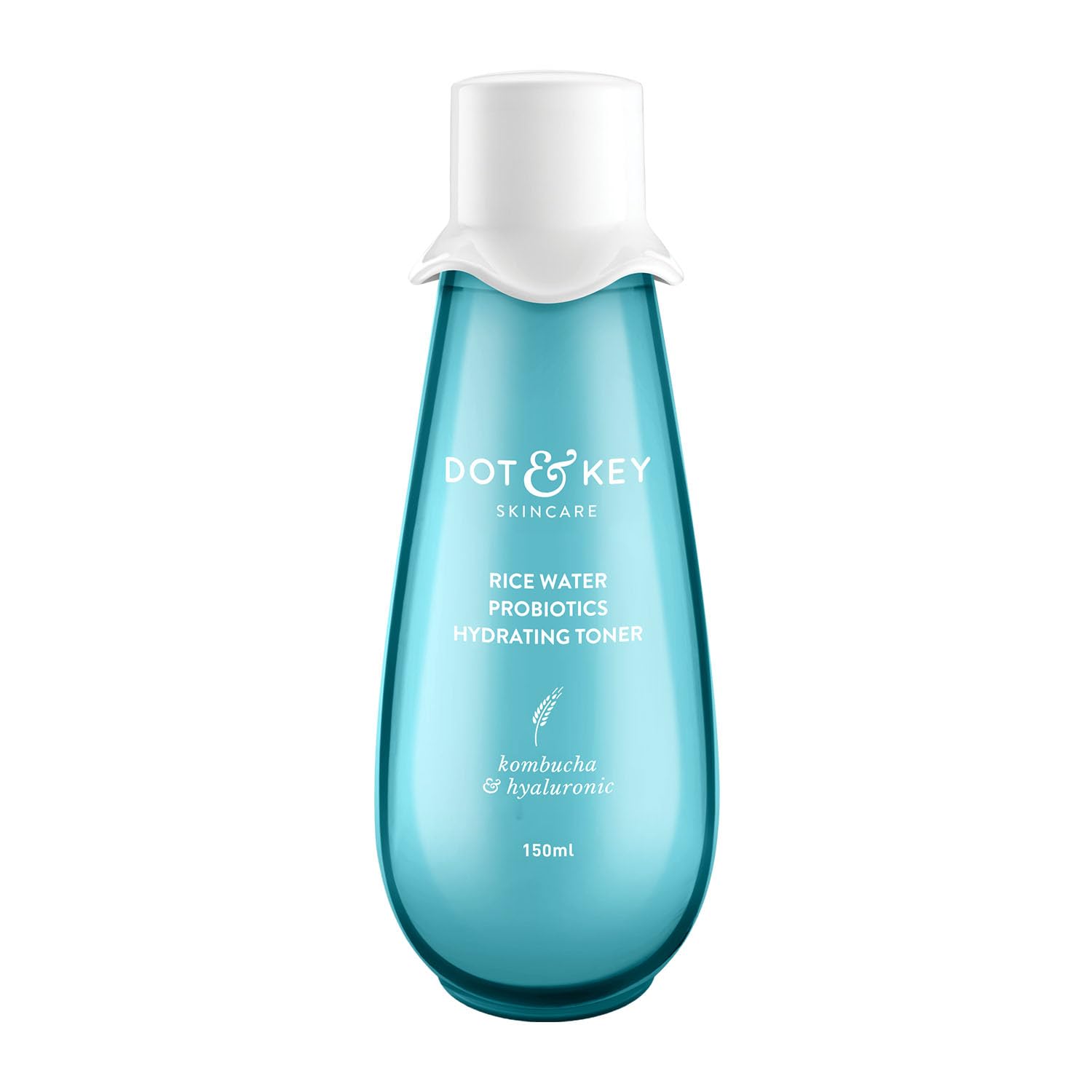 Picture of Dot & Key Rice Water Hydrating Toner With Hyaluronic |Rice Water Toner For Dry Skin, Sensitive Skin & Oily Skin |Alcohol-Free |Quick Absorbing & Non Sticky, For Hydrated Skin |Exfoliates Pores |150ml