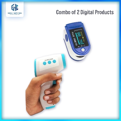 Picture of Combo OLED Fingertip Pulse Oximeter Infrared thermometer