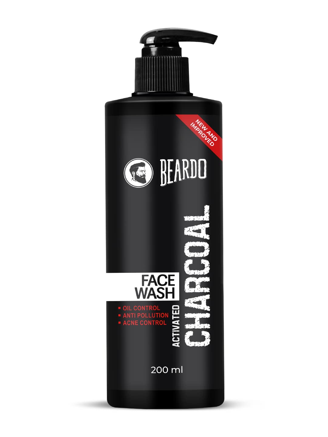 Picture of Beardo Activated Charcoal Face Wash for men, 200ml | For Deep Pore Cleaning and Removes Dirt | face wash for acne and pimples | face wash for oily skin