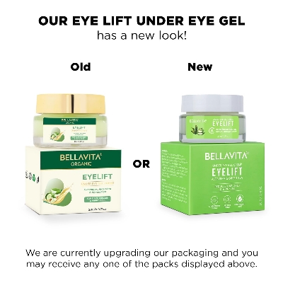 Picture of Bella Vita Organic EyeLift Hydrating Natural Under Eye Cream Gel for Dark Circles, Puffy Eyes, Wrinkles & Removal of Fine Lines for Women & Men, 20 gm
