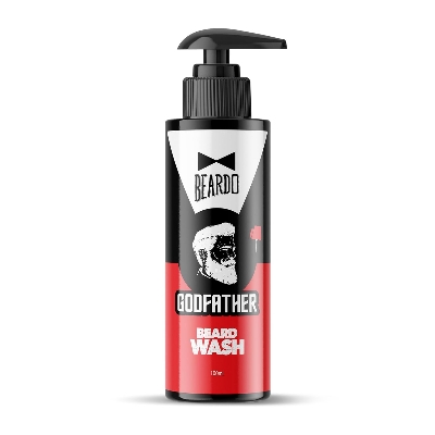 Picture of Beardo Godfather Beard Wash for men, 100ml | Aromatic, Woody Scent | Purifying & Hydrating Beard and Skin Cleaner with Avocado Oil, Argan Oil | Beard Shampoo for Clean & Healthy Beard